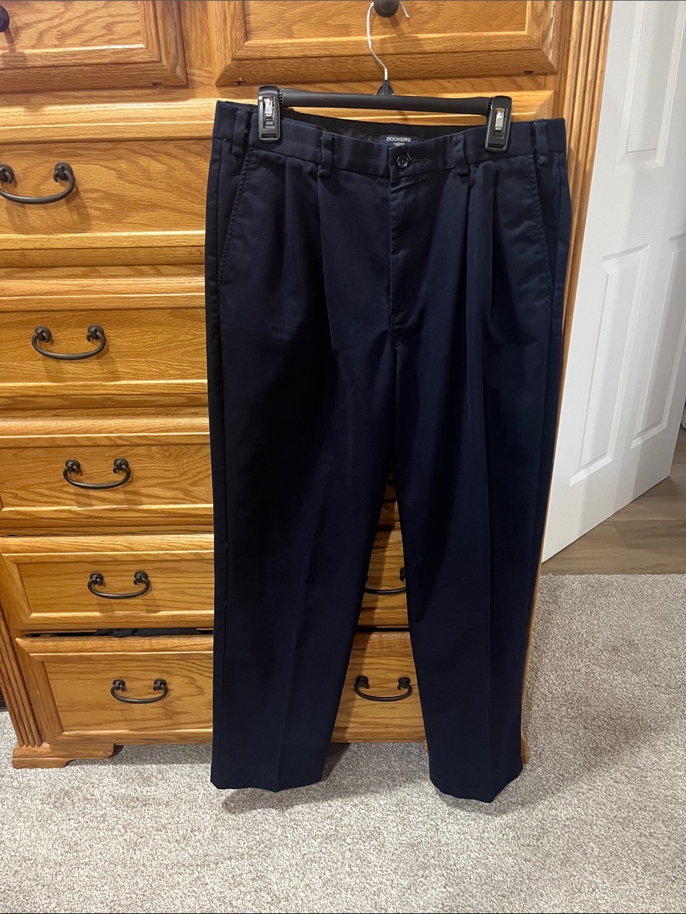 Dockers Classic Men's Pleated Dress Pants - Navy